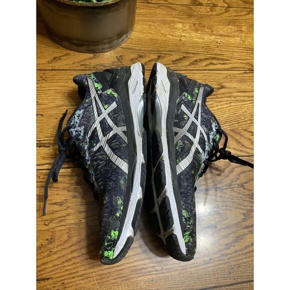 ASICS Gel Kayano 23 green/black running shoes white sneakers Mens size 8.5 main image 8